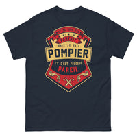Thumbnail for T-shirt Pompier marine - Je ne suis pas parfait, mais je suis pompier