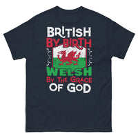Thumbnail for T-shirt Pays de Galles marine - British by Birth Welsh by the Grace of God