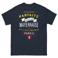 Thumbnail for T-shirt Mayenne marine - Je ne suis pas parfaite, mais je suis Mayennaise