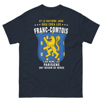 Thumbnail for T-shirt Franc-Comtois marine - Héros des Parisiens