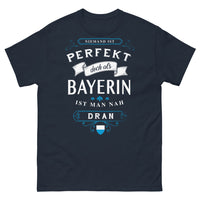 Thumbnail for T-shirt Bavière marine - Niemand ist perfekt, doch als Bayerin ist man nah dran