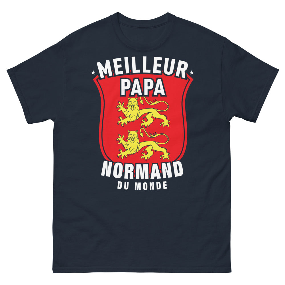 T-shirt Normand marine - Meilleur Papa Normand du Monde