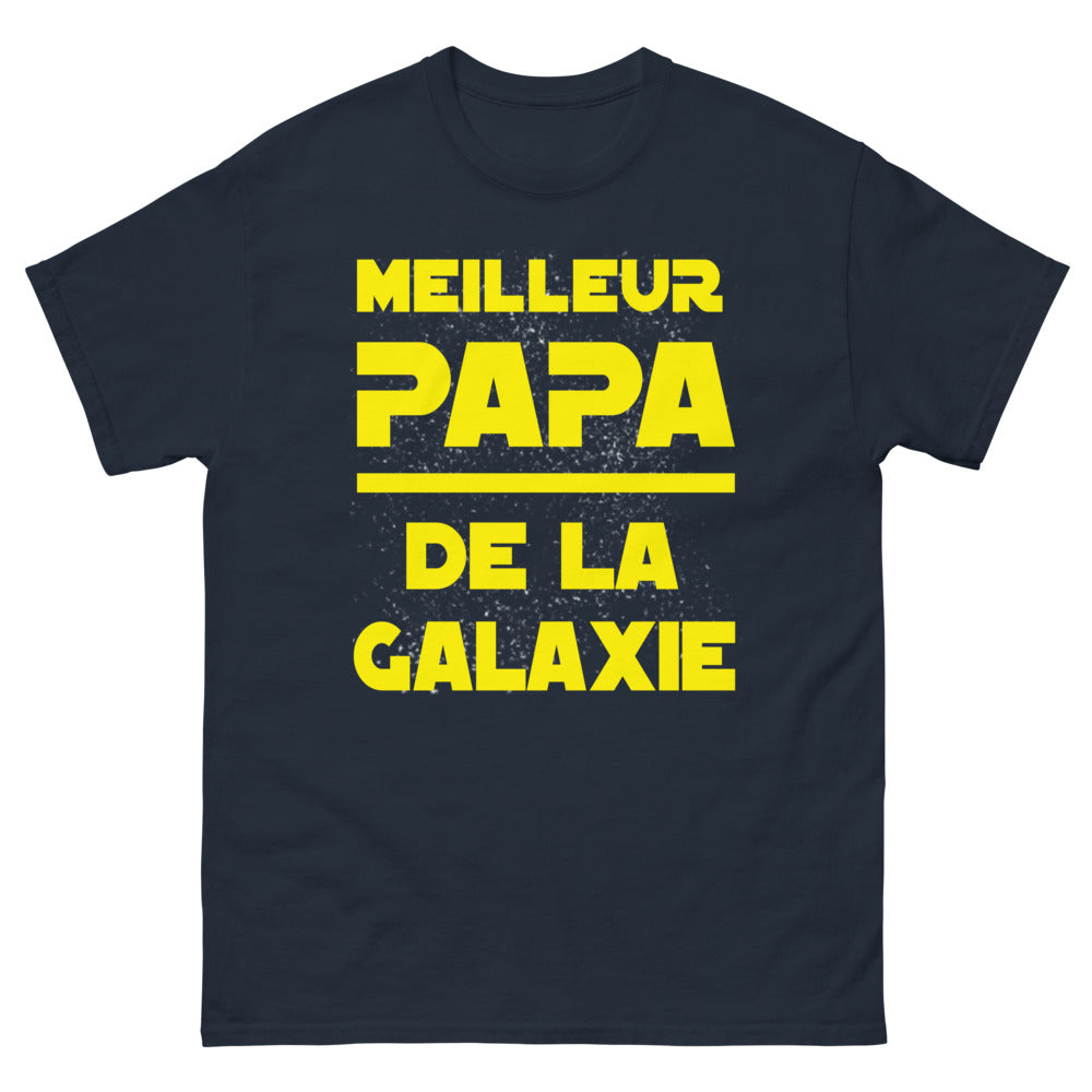 T-shirt Galaxie marine - Meilleur Papa de la Galaxie