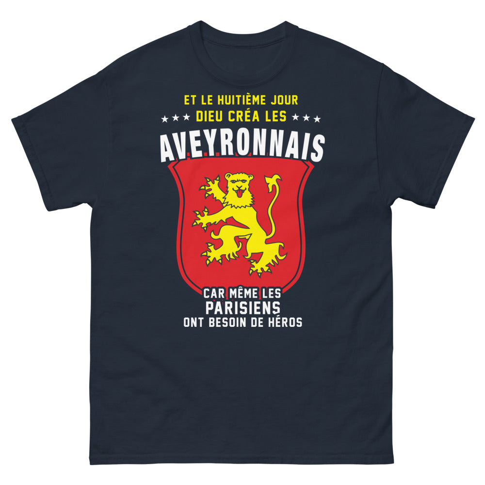 T-shirt Aveyronnais marine - Héros du quotidien