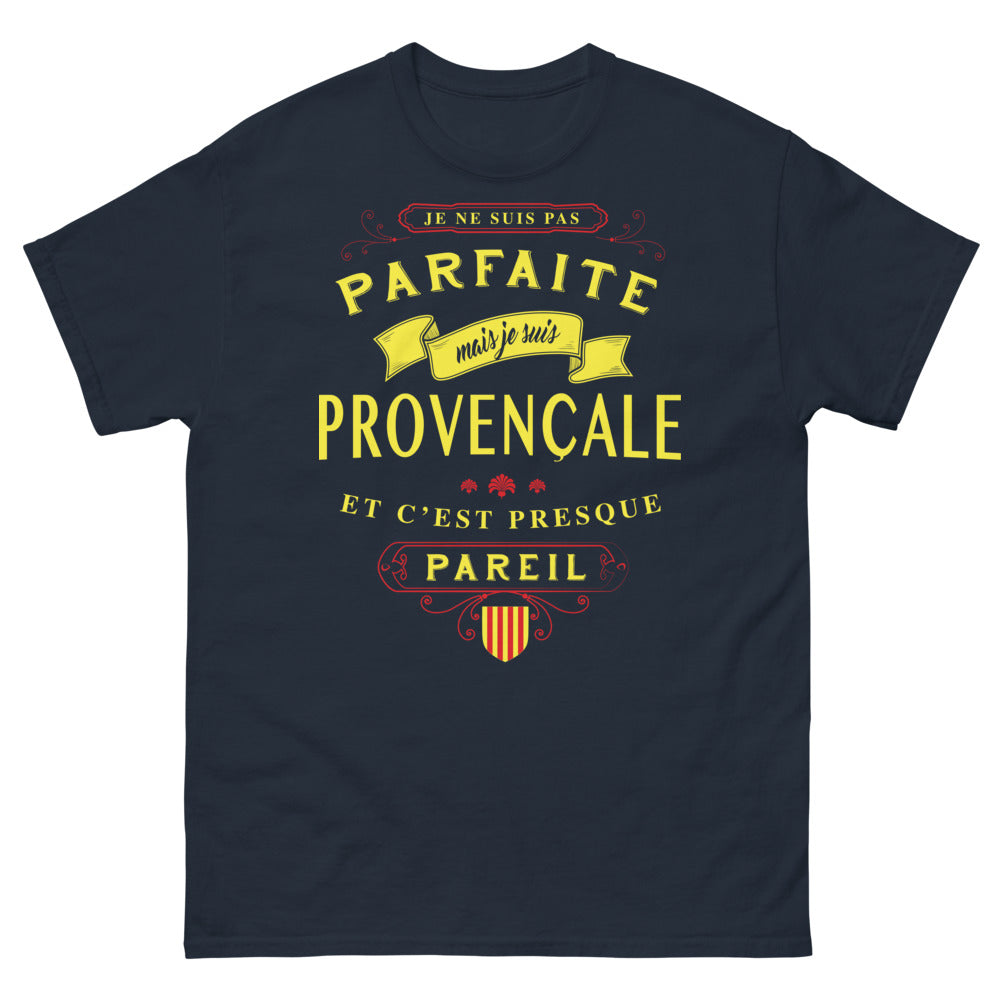 T-shirt Provençales marine - Presque parfaite et fière du Sud