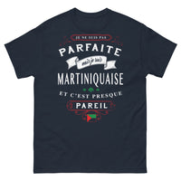Thumbnail for T-shirt Martinique marine - Je ne suis pas parfaite mais Martiniquaise