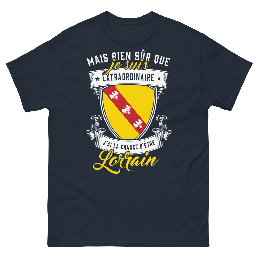 T-shirt Lorraine marine - Je suis extraordinaire