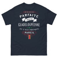 Thumbnail for T-shirt Guadeloupe marine - Presque pareil : je suis Guadeloupéenne