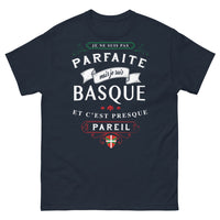 Thumbnail for T-shirt Basque marine - Je ne suis pas parfaite mais je suis Basque