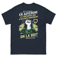 Thumbnail for T-shirt Auvergne marine - La pression que d'autres subissent, on la boit
