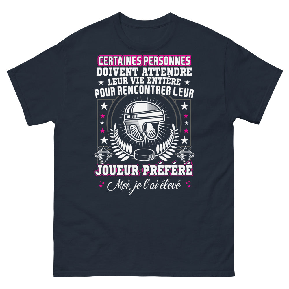 T-shirt Parents de champions marine - Joueur préféré