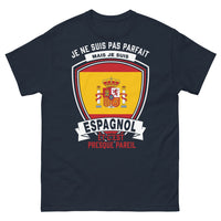 Thumbnail for T-shirt Espagnol marine - Je ne suis pas parfait mais je suis Espagnol