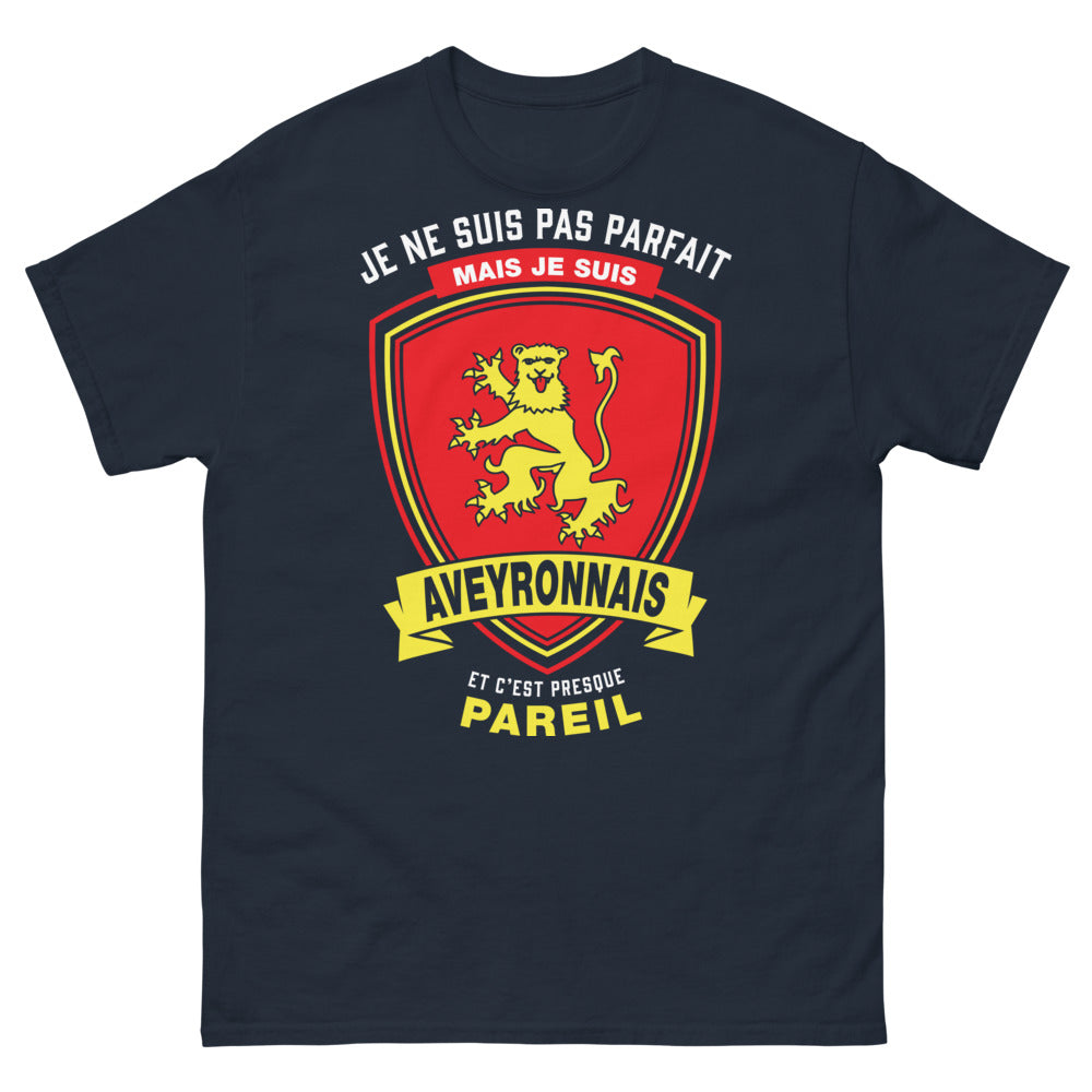 T-shirt Aveyronnais marine - Pas parfait mais Aveyronnais