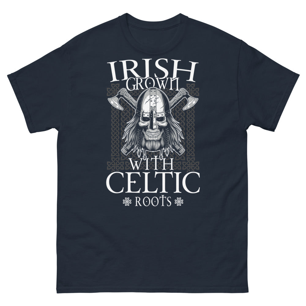 T-shirt Irlande marine - Irish Grown, racines celtiques