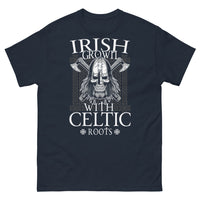 Thumbnail for T-shirt Irlande marine - Irish Grown, racines celtiques