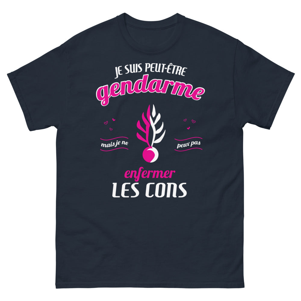 T-shirt Gendarme marine - Je suis peut-être gendarme...