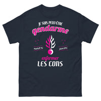 Thumbnail for T-shirt Gendarme marine - Je suis peut-être gendarme...
