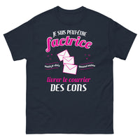 Thumbnail for T-shirt Factrice marine - Livrer le courrier des cons