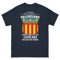 Thumbnail for T-shirt Los Valencianos marine - Héroes creando historia