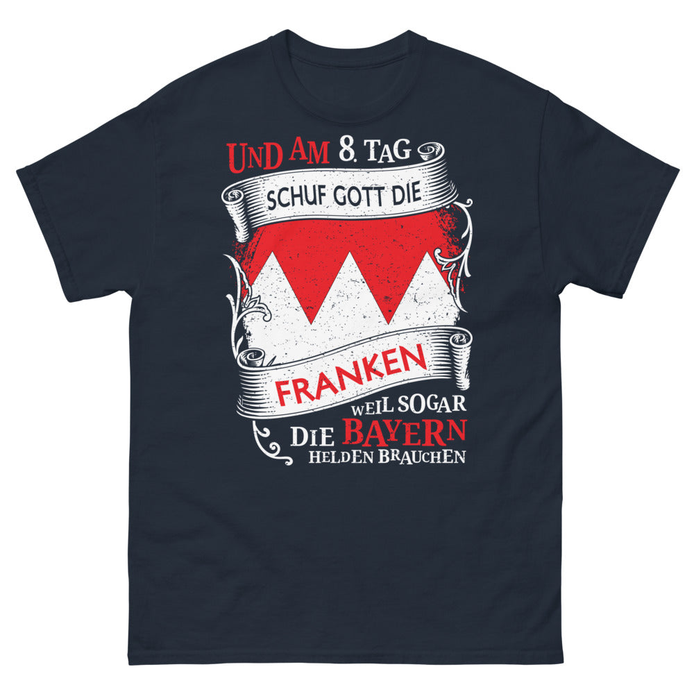 T-shirt Franconie marine - slogan allemand 'Die Franken' 