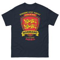 Thumbnail for T-shirt Normandie marine - Personne n'est parfait mais je suis Normand