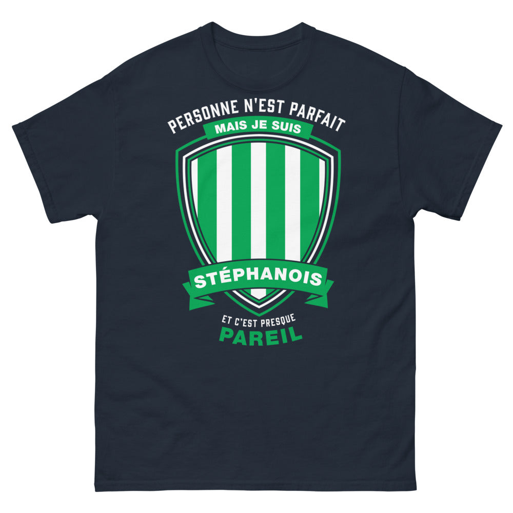 T-shirt Stéphanois marine - C'est presque pareil, je suis stéphanois