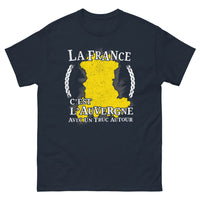 Thumbnail for T-shirt La France c'est l'Auvergne (et un truc autour) marine - clin d'œil auvergnat