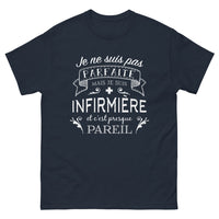 Thumbnail for T-shirt Infirmière marine - Je ne suis pas parfaite, mais presque