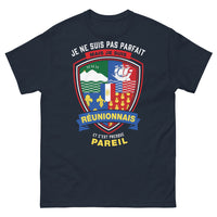 Thumbnail for T-shirt Réunionnais marine - Pas parfait, mais Réunionnais