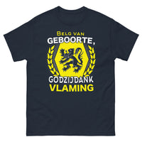 Thumbnail for T-shirt Belge (Flamand) marine - Belge de naissance, merci à Dieu