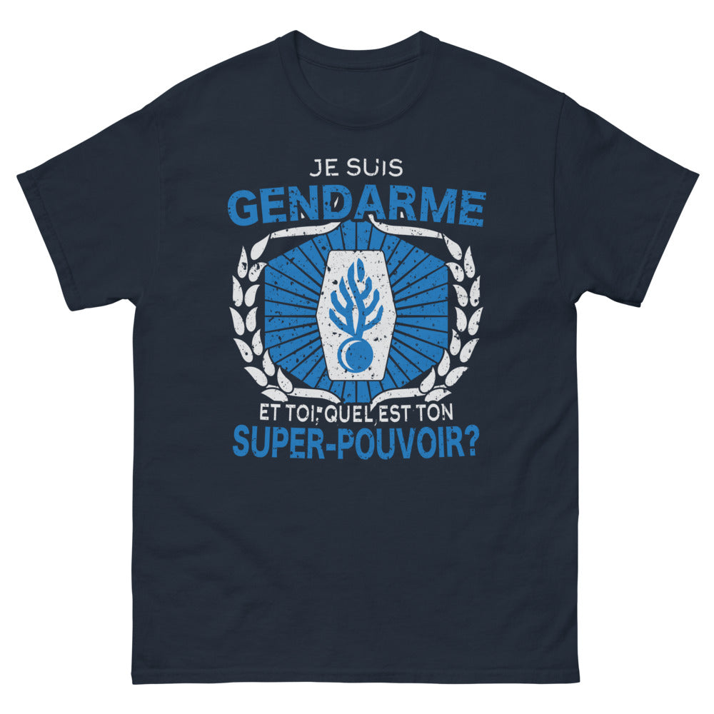 T-shirt Gendarme marine - Quel est ton super pouvoir ?