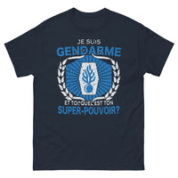 Thumbnail for T-shirt Gendarme marine - Quel est ton super pouvoir ?