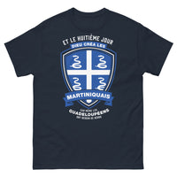 Thumbnail for T-shirt Martiniquais marine - Dieu créa les Martiniquais