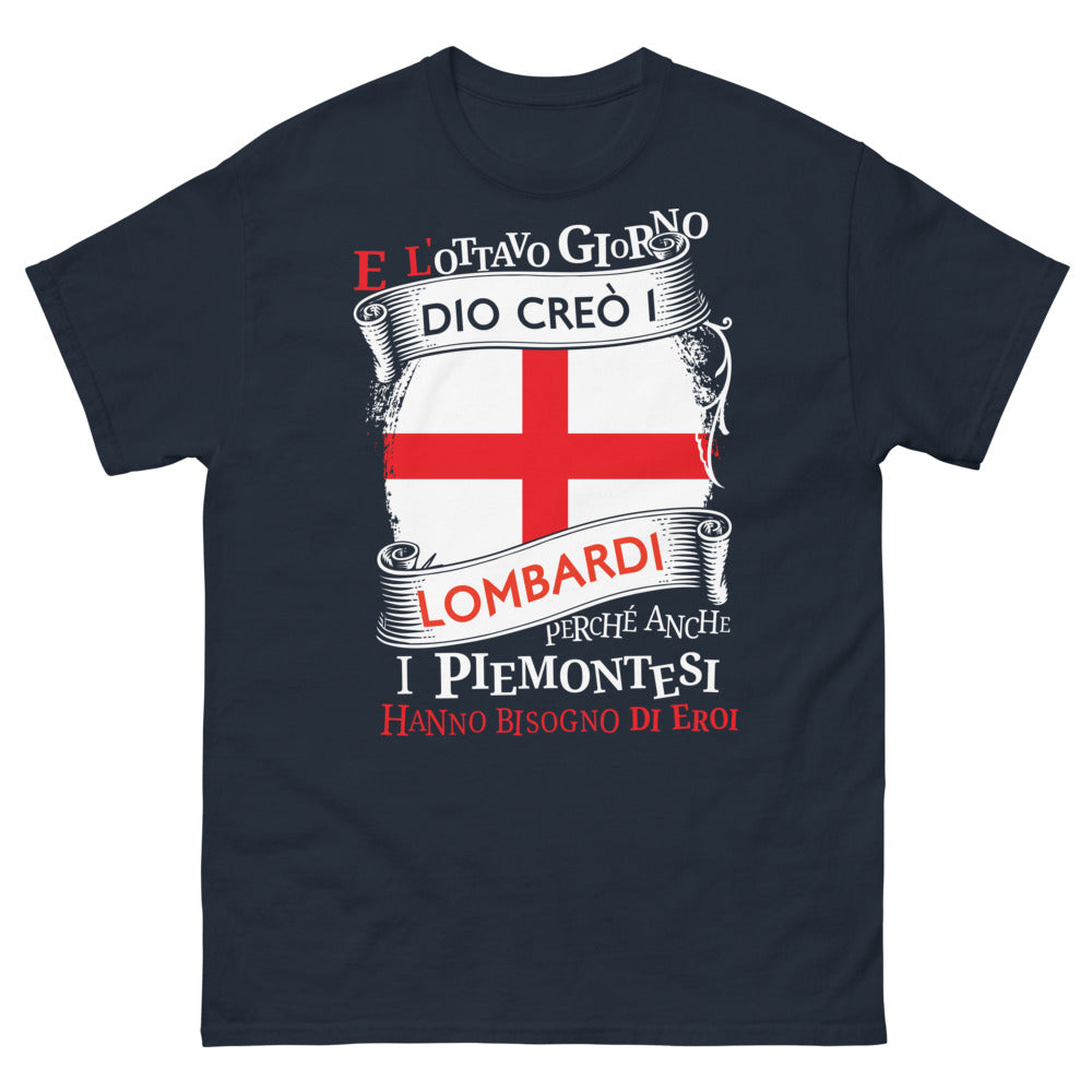 T-Shirt Lombardia Blu Navy - Eroi dei Piemontesi
