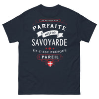 Thumbnail for T-shirt Savoyarde marine - Je ne suis pas parfaite mais je suis Savoyarde