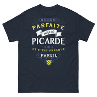 Thumbnail for T-shirt Picarde marine - Je ne suis pas parfaite mais je suis Picarde