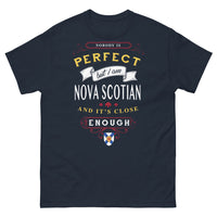 Thumbnail for T-shirt Nouvelle-Écosse marine - Nobody is perfect but I am Nova Scotian