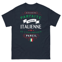 Thumbnail for T-shirt Italie marine - Je ne suis pas parfaite mais je suis Italienne