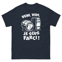 Thumbnail for T-shirt humour gastronomique marine - Veni, Vidi, Je Suis Farci