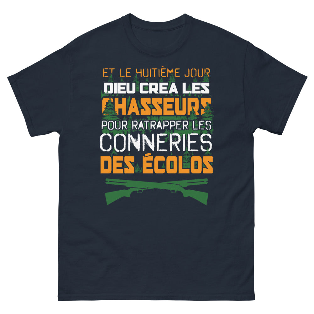 T-shirt Chasseurs marine - Et le huitième jour, Dieu créa les chasseurs