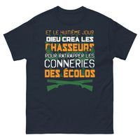 Thumbnail for T-shirt Chasseurs marine - Et le huitième jour, Dieu créa les chasseurs