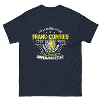 Thumbnail for T-shirt Franc-Comtois marine - J'ai la chance d'être Franc-Comtois