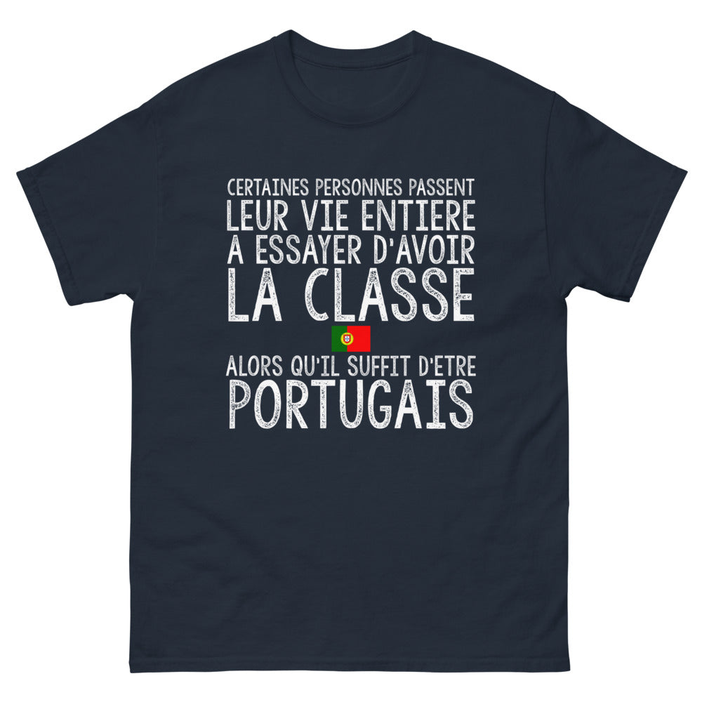 T-shirt Portugal marine - Affichez votre classe à la portugaise