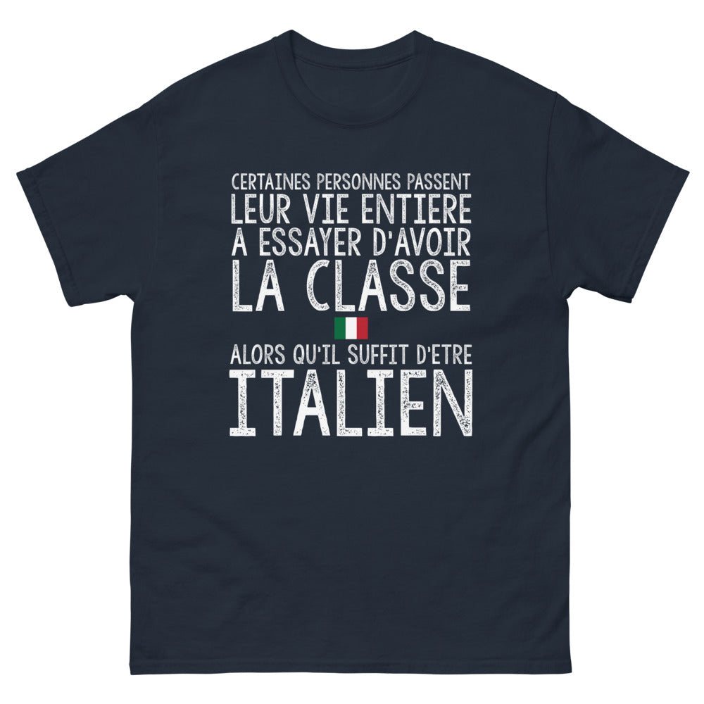 T-shirt Italie marine - Il suffit d'être italien