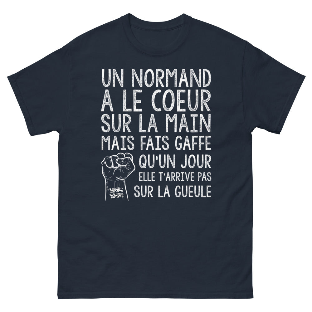 T-shirt Normand marine - Le cœur sur la main