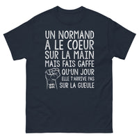 Thumbnail for T-shirt Normand marine - Le cœur sur la main