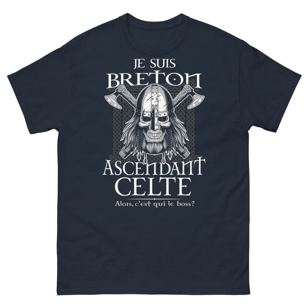 T-shirt Breton ascendant celte marine - Le Boss