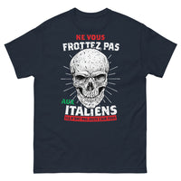 Thumbnail for T-shirt Amateurs d'Italie marine - Ne vous frottez pas aux Italiens