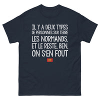 Thumbnail for T-shirt Normands marine - Deux types de personnes sur terre