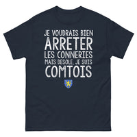Thumbnail for T-shirt Comtois marine - Je voudrais bien arrêter les conneries